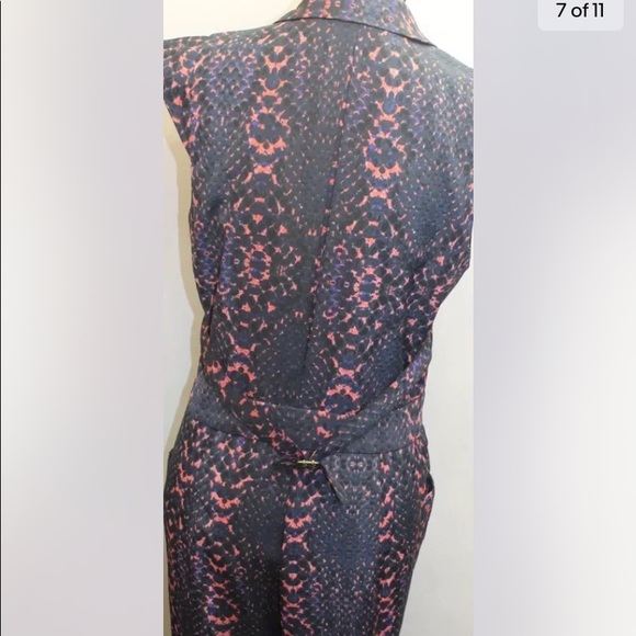 Charlie Jade Women Jumpsuit Medium Snake Print Black Blue Pink Sleeveless Pants - Picture 4 of 14